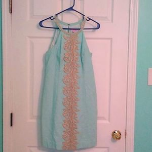 Pearl Lace Halter Dress